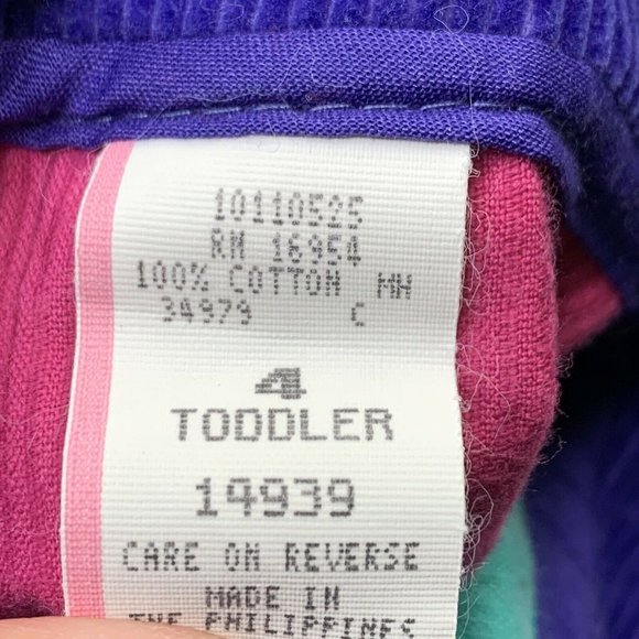 Vintage Retro Toddler Corduroy One Piece Purple 4 ringmaster - Picture 5 of 7